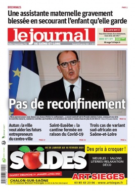 Le Journal de Saône et Loire N°20210130 du 30 janvier 2021 à télécharger sur iPad