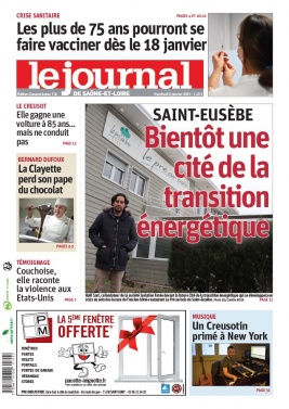Le Journal de Saône et Loire N°20210108 du 08 janvier 2021 à télécharger sur iPad