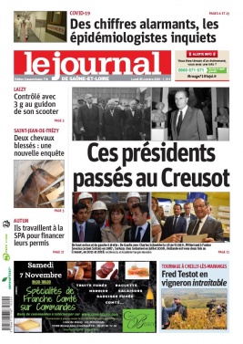 Le Journal de Saône et Loire N°20201026 du 26 octobre 2020 à télécharger sur iPad
