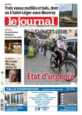 Le Journal de Saône et Loire N°20201017 du 17 octobre 2020 à télécharger sur iPad