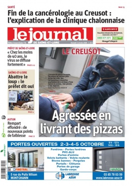 Le Journal de Saône et Loire N°20201003 du 03 octobre 2020 à télécharger sur iPad