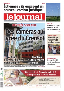 Le Journal de Saône et Loire N°20200831 du 31 août 2020 à télécharger sur iPad
