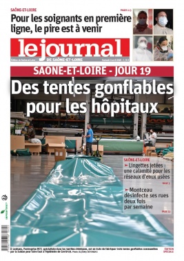 Le Journal de Saône et Loire N°20200404 du 04 avril 2020 à télécharger sur iPad