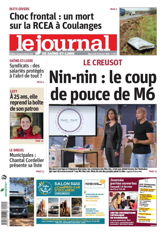 Le Journal De Saone Et Loire N 20200212 Du 12 Fevrier 2020 A Telecharger Sur