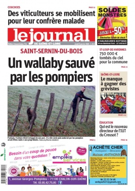 Le Journal de Saône et Loire N°20200109 du 09 janvier 2020 à télécharger sur iPad