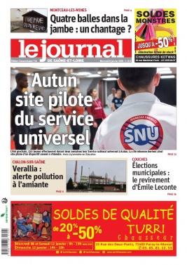 Le Journal de Saône et Loire N°20200108 du 08 janvier 2020 à télécharger sur iPad