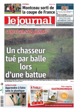 Le Journal de Saône et Loire N°20200105 du 05 janvier 2020 à télécharger sur iPad