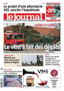 Le Journal de Saône et Loire N°20191221 du 21 décembre 2019 à télécharger sur iPad
