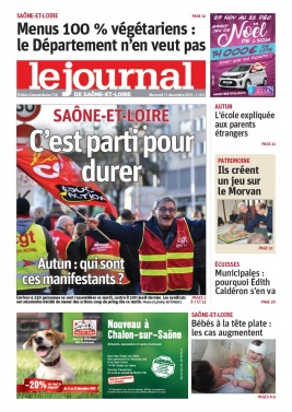 Le Journal de Saône et Loire N°20191211 du 11 décembre 2019 à télécharger sur iPad