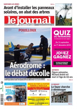 Le Journal de Saône et Loire N°20191110 du 10 novembre 2019 à télécharger sur iPad