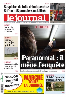 Le Journal de Saône et Loire N°20191030 du 30 octobre 2019 à télécharger sur iPad