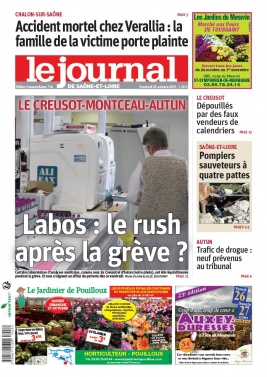 Le Journal de Saône et Loire N°20191025 du 25 octobre 2019 à télécharger sur iPad