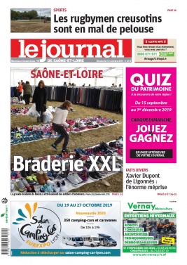 Le Journal de Saône et Loire N°20191013 du 13 octobre 2019 à télécharger sur iPad