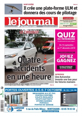 Le Journal de Saône et Loire N°20191006 du 06 octobre 2019 à télécharger sur iPad