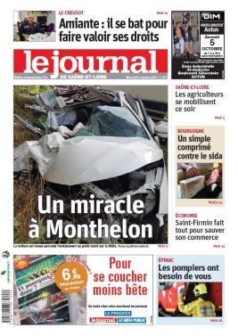 Le Journal de Saône et Loire N°20191002 du 02 octobre 2019 à télécharger sur iPad