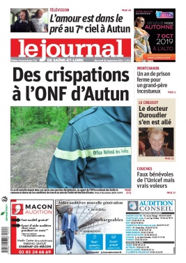 Le Journal de Saône et Loire N°20190925 du 25 septembre 2019 à télécharger sur iPad