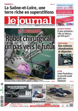 Le Journal de Saône et Loire N°20190913 du 13 septembre 2019 à télécharger sur iPad