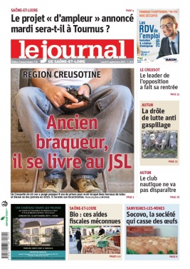 Le Journal de Saône et Loire N°20190909 du 09 septembre 2019 à télécharger sur iPad