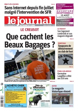 Le Journal de Saône et Loire N°20190813 du 13 août 2019 à télécharger sur iPad