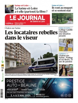 Lisez Le Journal de Saône et Loire - Chalon-Sur-Saône du 02 mai 2024 sur ePresse.fr