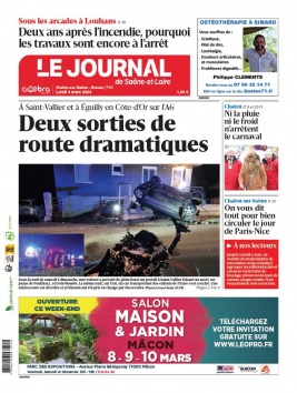 Lisez Le Journal de Saône et Loire - Chalon-Sur-Saône du 04 mars 2024 sur ePresse.fr