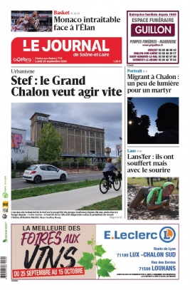 Lisez Le Journal de Saône et Loire - Chalon-Sur-Saône du 25 septembre 2023 sur ePresse.fr