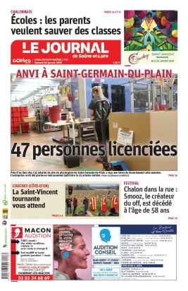 Le Journal de Saône et Loire 28 janvier 2023