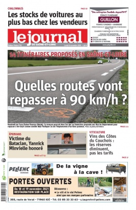 Le Journal de Saône et Loire N°20211108 du 08 novembre 2021 à télécharger sur iPad