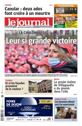 Le Journal de Saône et Loire N°20211025 du 25 octobre 2021 à télécharger sur iPad
