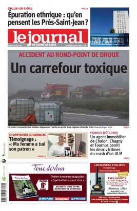 Le Journal de Saône et Loire N°20211018 du 18 octobre 2021 à télécharger sur iPad