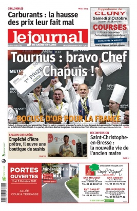 Le Journal de Saône et Loire N°20210928 du 28 septembre 2021 à télécharger sur iPad