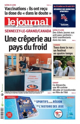 Le Journal de Saône et Loire N°20210801 du 01 août 2021 à télécharger sur iPad
