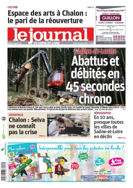 Le Journal de Saône et Loire N°20210215 du 15 février 2021 à télécharger sur iPad