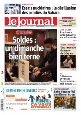 Le Journal de Saône et Loire N°20210125 du 25 janvier 2021 à télécharger sur iPad