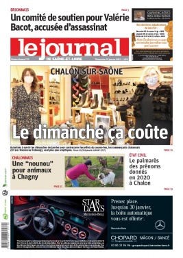 Le Journal de Saône et Loire N°20210110 du 10 janvier 2021 à télécharger sur iPad