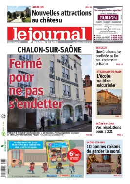 Le Journal de Saône et Loire N°20210104 du 04 janvier 2021 à télécharger sur iPad