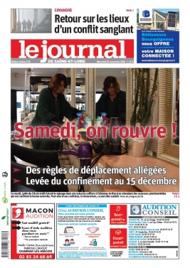 Le Journal de Saône et Loire N°20201125 du 25 novembre 2020 à télécharger sur iPad
