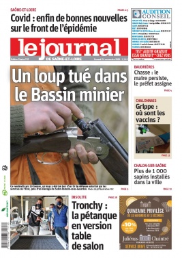 Le Journal de Saône et Loire N°20201114 du 14 novembre 2020 à télécharger sur iPad