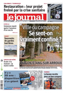 Le Journal de Saône et Loire N°20201110 du 10 novembre 2020 à télécharger sur iPad