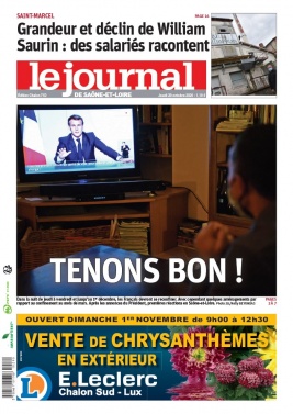 Le Journal de Saône et Loire N°20201029 du 29 octobre 2020 à télécharger sur iPad