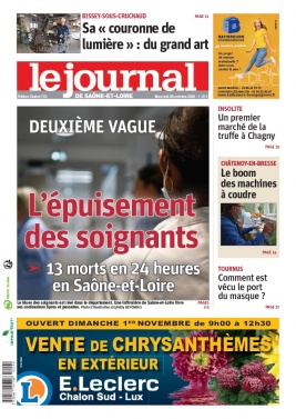 Le Journal de Saône et Loire N°20201028 du 28 octobre 2020 à télécharger sur iPad