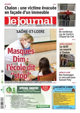 Le Journal de Saône et Loire N°20201021 du 21 octobre 2020 à télécharger sur iPad