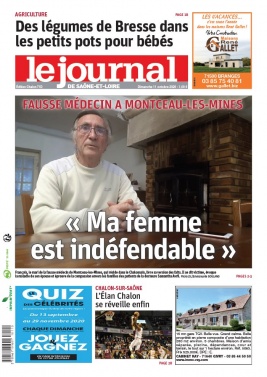 Le Journal de Saône et Loire N°20201011 du 11 octobre 2020 à télécharger sur iPad