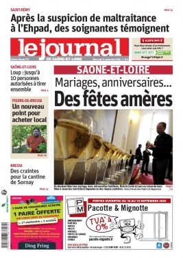 Le Journal de Saône et Loire N°20200916 du 16 septembre 2020 à télécharger sur iPad