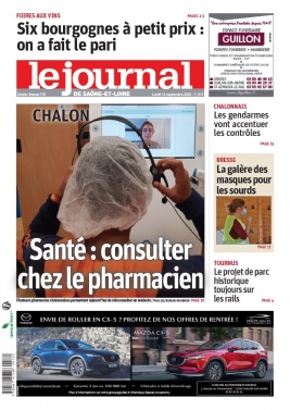 Le Journal de Saône et Loire N°20200914 du 14 septembre 2020 à télécharger sur iPad