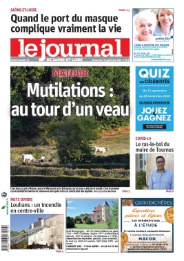 Le Journal de Saône et Loire N°20200913 du 13 septembre 2020 à télécharger sur iPad