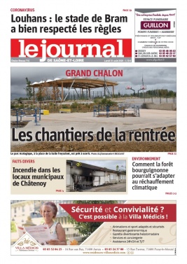 Le Journal de Saône et Loire N°20200831 du 31 août 2020 à télécharger sur iPad