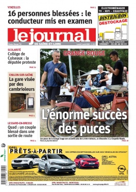 Le Journal de Saône et Loire N°20200803 du 03 août 2020 à télécharger sur iPad