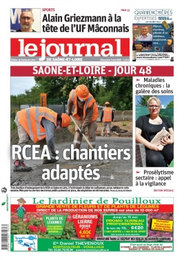 Le Journal de Saône et Loire N°20200503 du 03 mai 2020 à télécharger sur iPad