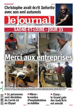 Le Journal de Saône et Loire N°20200418 du 18 avril 2020 à télécharger sur iPad